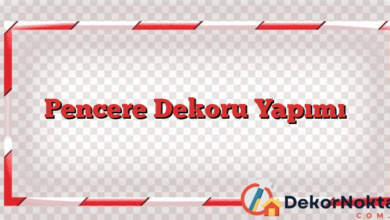 Pencere Dekoru Yapımı